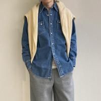 2025ǯCats Family Western Shirt, 9.5 oz Indigo Denim, WashedWorkers<img class='new_mark_img2' src='https://img.shop-pro.jp/img/new/icons3.gif' style='border:none;display:inline;margin:0px;padding:0px;width:auto;' />