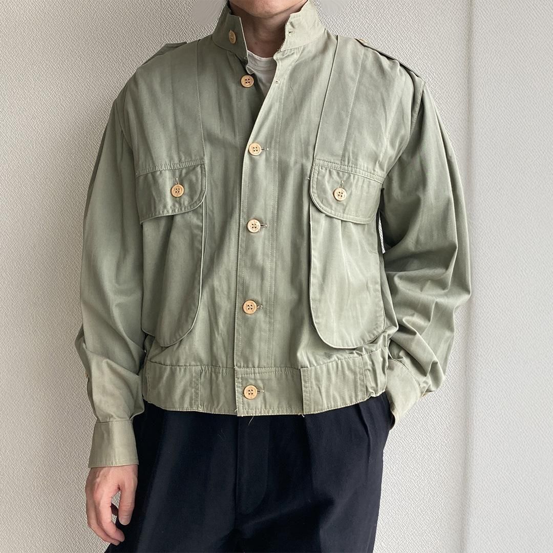 短丈 linen100% イタリア製 80s C.FHathaway ブルゾン 短丈 linen100% イタリア製 80s C.FHathaway ブルゾン