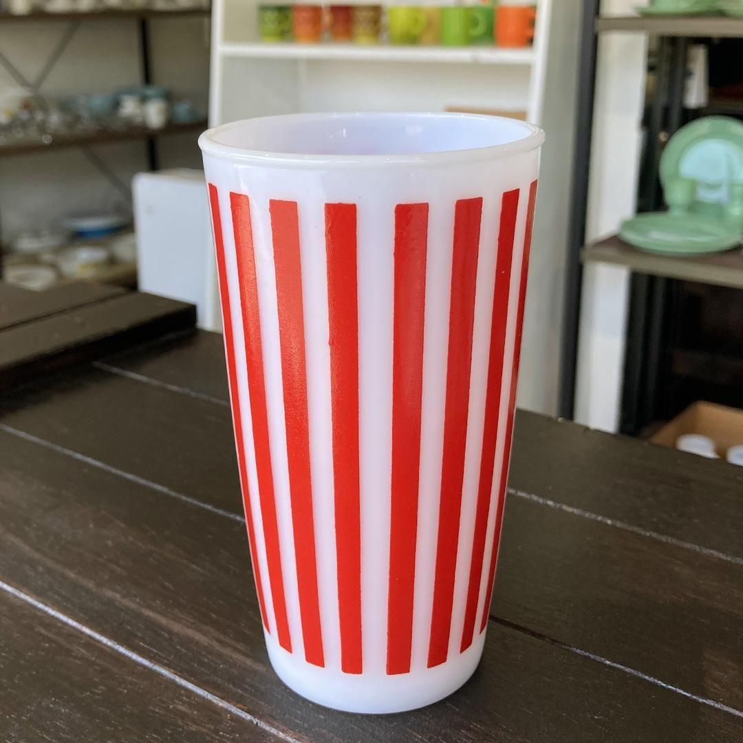 ヘーゼルアトラス キャンディストライプ　アイスペール Hazel-Atlas” Candy Stripe Tumbler ヘーゼルアトラス