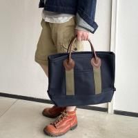 2025ǯFWLeather Handle Tote Medium Short Handle NavyWorkers<img class='new_mark_img2' src='https://img.shop-pro.jp/img/new/icons3.gif' style='border:none;display:inline;margin:0px;padding:0px;width:auto;' />