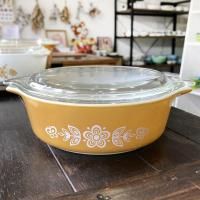 オールドパイレックス　4点セット　アンティーク　コレクタブル　グリーン　イエロー オールドパイレックス 4点セット アンティーク コレクタブル