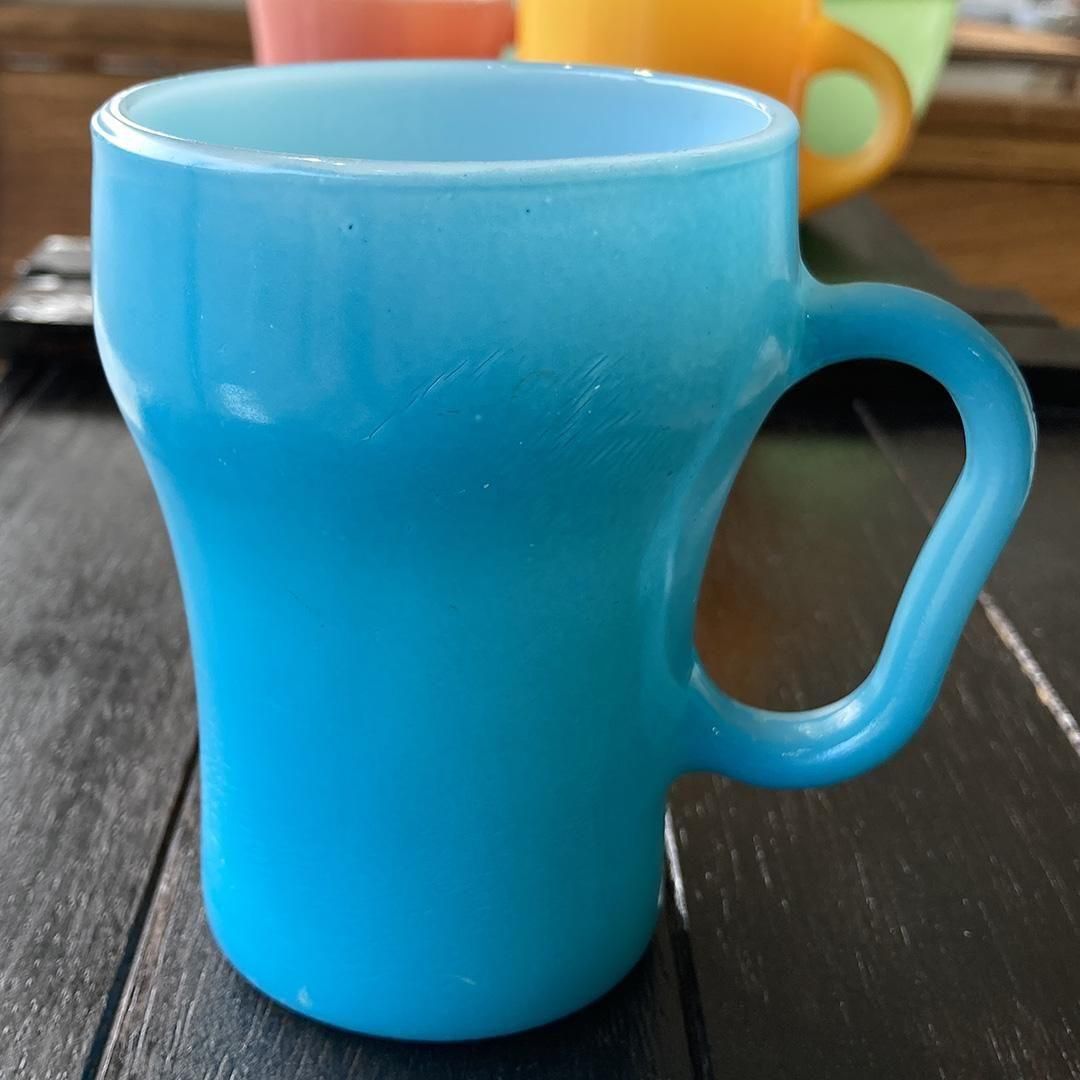 fireking ファイヤーキング　ソーダマグ　レア ソーダマグ 青 | Fire-King - マメチコ Fashion and Vintage通販
