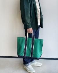 2025ǯ12Deluxe Tote Bag/ Green Body x Navy HandleWorkers<img class='new_mark_img2' src='https://img.shop-pro.jp/img/new/icons3.gif' style='border:none;display:inline;margin:0px;padding:0px;width:auto;' />