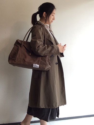 ナイロンミリタリートレンチコート オリーブ Nylon Military Trench