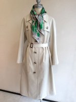 1980's Vintage French Spring Trench Coat Ivory
