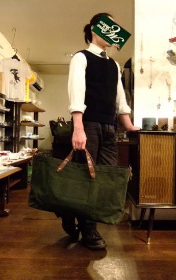 ツールバッグ/レザーハンドルTool Bag, w Leather Handle(ブランド：Workers K&TH/ワーカーズ) - マメ