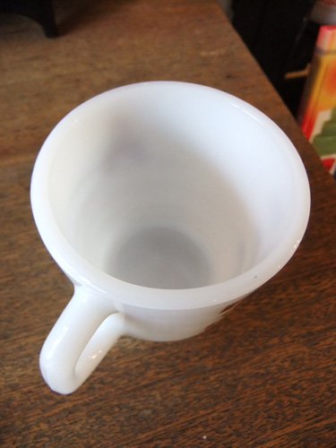GALAXY　ミルクガラス 耐熱 マグカップ　ビンテージ