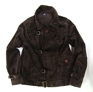 コーデュロイライダースジャケット ブラウン CORDUROY RIDERS JKT