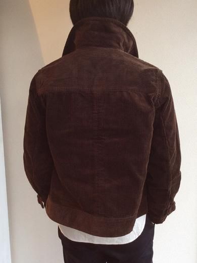 コーデュロイライダースジャケット ブラウン CORDUROY RIDERS