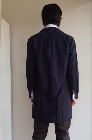 DAフレンチリネンシャツコート（ダークネイビー）DA FRENCHLINEN
