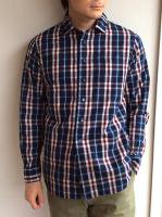 饷åå ͥӡå CLASSIC CHECK SHIRT navycheckDjangoAtour