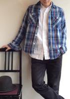 ǥեͥ륷ġʥ֥롼ˡIndigo Flannel Shrit,BlueWorkers