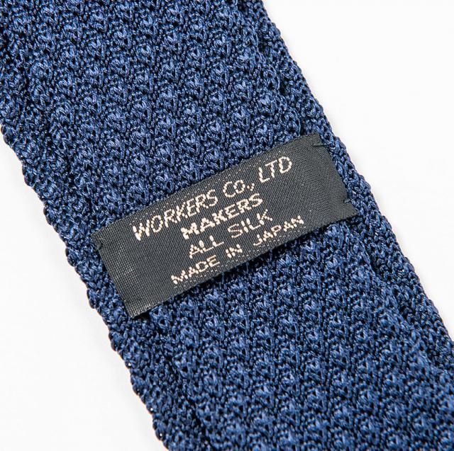 【リクエスト値下未使用E. Marinella 最高級シルクタイ ダークネイビー TIES】NEW ARRIVAL～シルク100%のガーゼ織りソリッドタイ❝GARZA