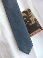 ʥåȥͥ󡡥֥롼Narrow Tie, Cotton LinenBlueWorkers<img class='new_mark_img2' src='https://img.shop-pro.jp/img/new/icons48.gif' style='border:none;display:inline;margin:0px;padding:0px;width:auto;' />