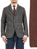 シルクニットタイ　ブラウン　Silk Knit Tie Brown／Workers