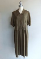 1980's Japanese Rare Cut One-Piece Brown