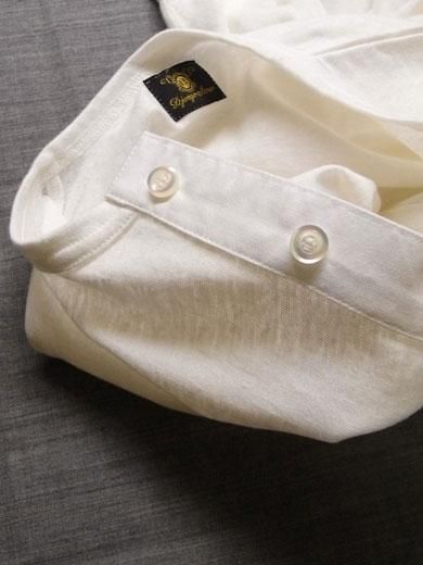 フレンチヘンリーネックTシャツ オフホワイト French Henry