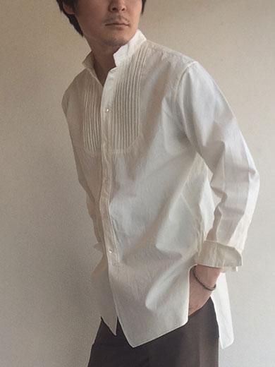 【31】Django Atsour 長袖シャツ ブラック・ホワイトチェック ワンフォークロージング 1111clothing 日本製 シャツ メンズ