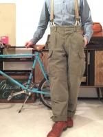 1960's German Military Moleskin Pants Khaki