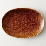 小田陶器 KUCRA(ククラ) 27cm楕円皿 飴釉[美濃焼]