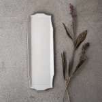 寿山窯 rim リム ロング M(29x10cm) ホワイトアッシュ[美濃焼]