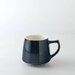 フィーヌ 10.8cmコーヒーカップ ディープブルー(高さ:7.4cm)[美濃焼]