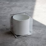 深山 sasasa -サササ- glazes cup200cc (クリアボックス入) 白[美濃焼]