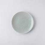 小田陶器 吉祥-kissho- 12cm小皿  青海波 薄灰[美濃焼]