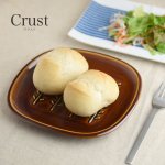 深山(miyama.) crust-クラスト- パン皿 小枝柄 飴釉[美濃焼]
