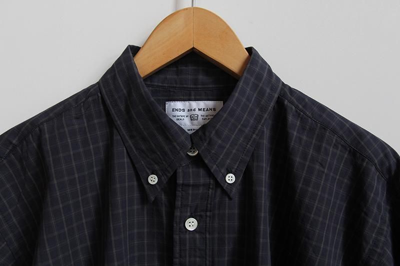 AWENDS and MEANS/エンズアンドミーンズ Aldous Shirts Blue Gray