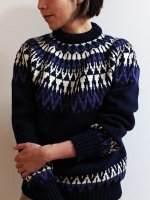 SALE 50%OFFۡLadysGuernsey WOOLENS/󥸡 Iceland knit (NAVY)2100010500