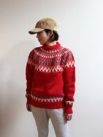 SALE 50%OFFۡLadysGuernsey WOOLENS/󥸡 Iceland knit (RED)2100010500