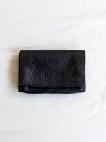 chamoto/ bellows wallet-vacchetta (black)