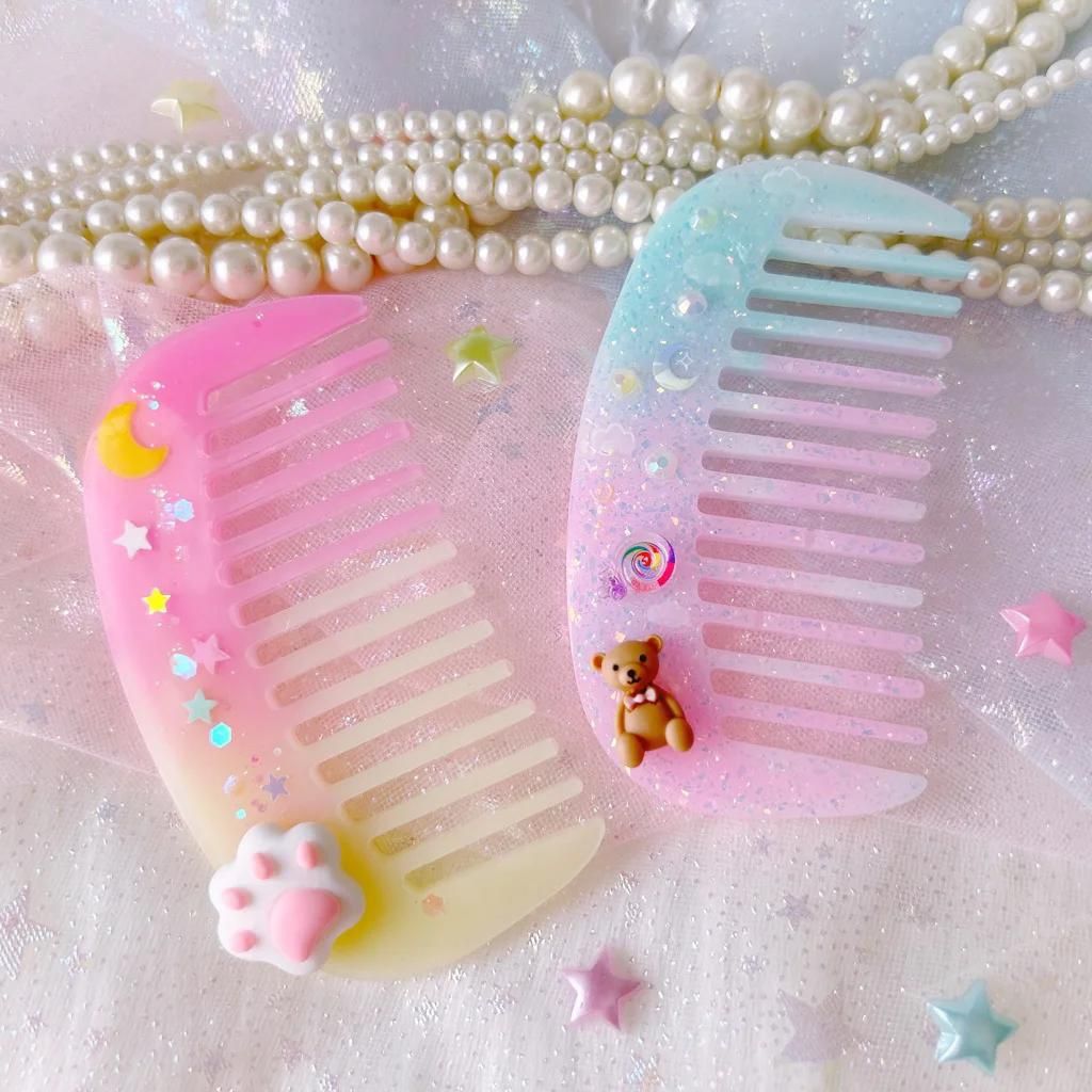 レジン　コーム④よろしくアヒルくん　ハンドメイド レジン コーム④よろしくアヒルくん ハンドメイド ファッション雑貨