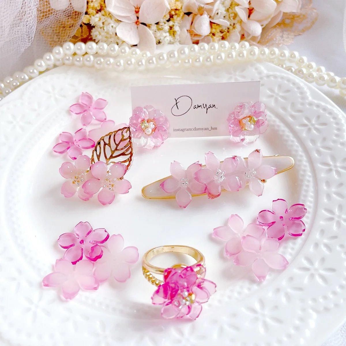 2種の桜の花びら シリコンモールド - 手作り雑貨屋 * 雑貨好きによる