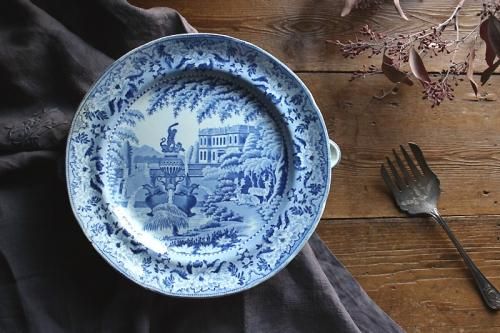 お急ぎ便不可 イギリスアンティーク食器 ウォームプレート 皿 Semi China 10年代 Et 本店 Uvレジン材料 ハンドメイド用パーツ専門店 隠れ工房 Green Ocean