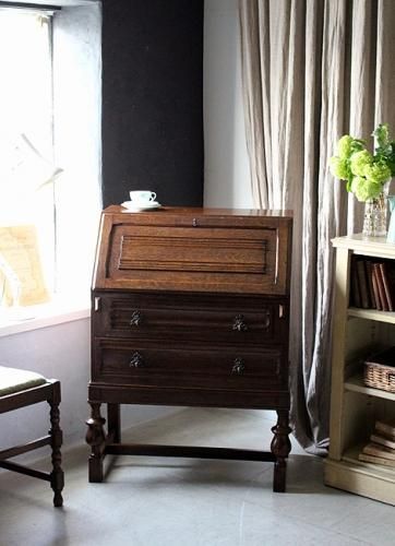 お急ぎ便不可 イギリスアンティーク家具 1930年代 ライティングビューロー オーク 本店 Uvレジン材料 ハンドメイド用パーツ専門店 隠れ工房 Green Ocean