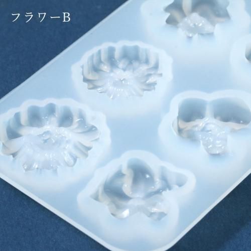 6種のフラワーカボション- 手作り雑貨屋 * 雑貨好きによる雑貨好きのためのお店 * 隠れ工房 green ocean