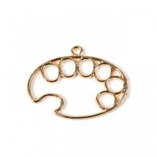 絵の具パレット 真鍮製 アンティーク