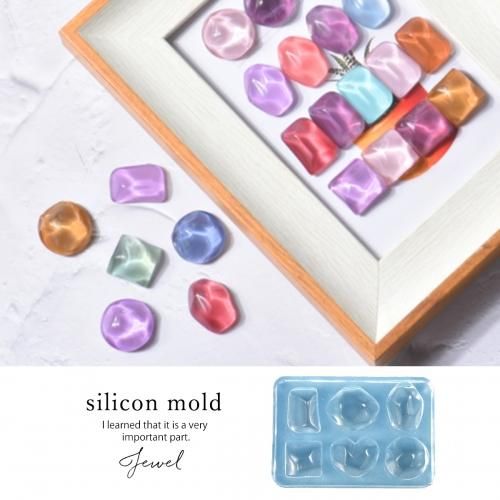 水面ストーン シリコンモールドｰ オマケがたくさんついてくるパーツ屋さん 隠れ工房 Green Ocean