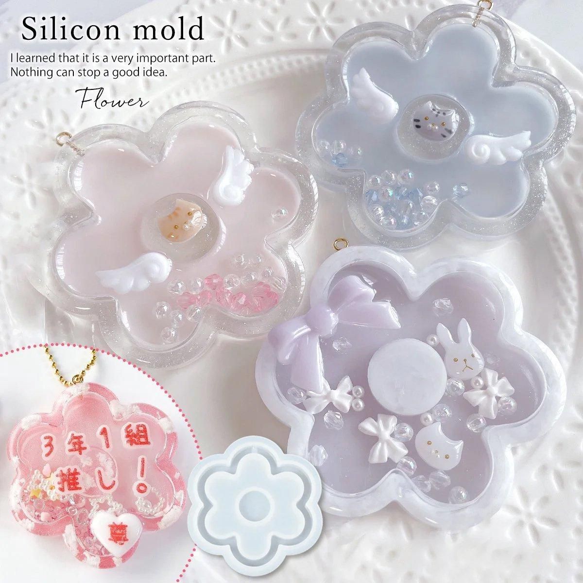 花のカシャカシャ シリコンモールドｰ* オマケがたくさんついてくる