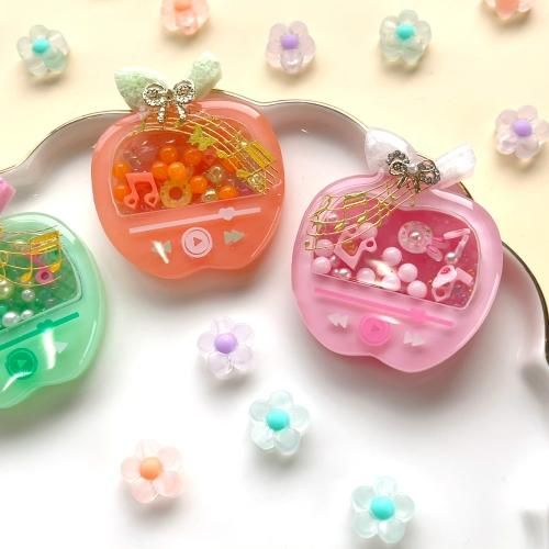 りんご型音楽プレーヤーのカシャカシャ シリコンモールドｰ* オマケが