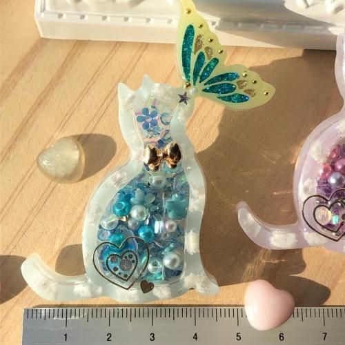 879在庫整理中 レジンぐで猫付き蝶々 ぐで猫くっつき蝶々バック