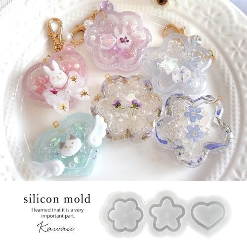 星の流れ ハート レジン ヘアゴム 黒ゴム変更可】 星降るる ／ 大人 レジン ヘアゴム ヘアゴム hmarc