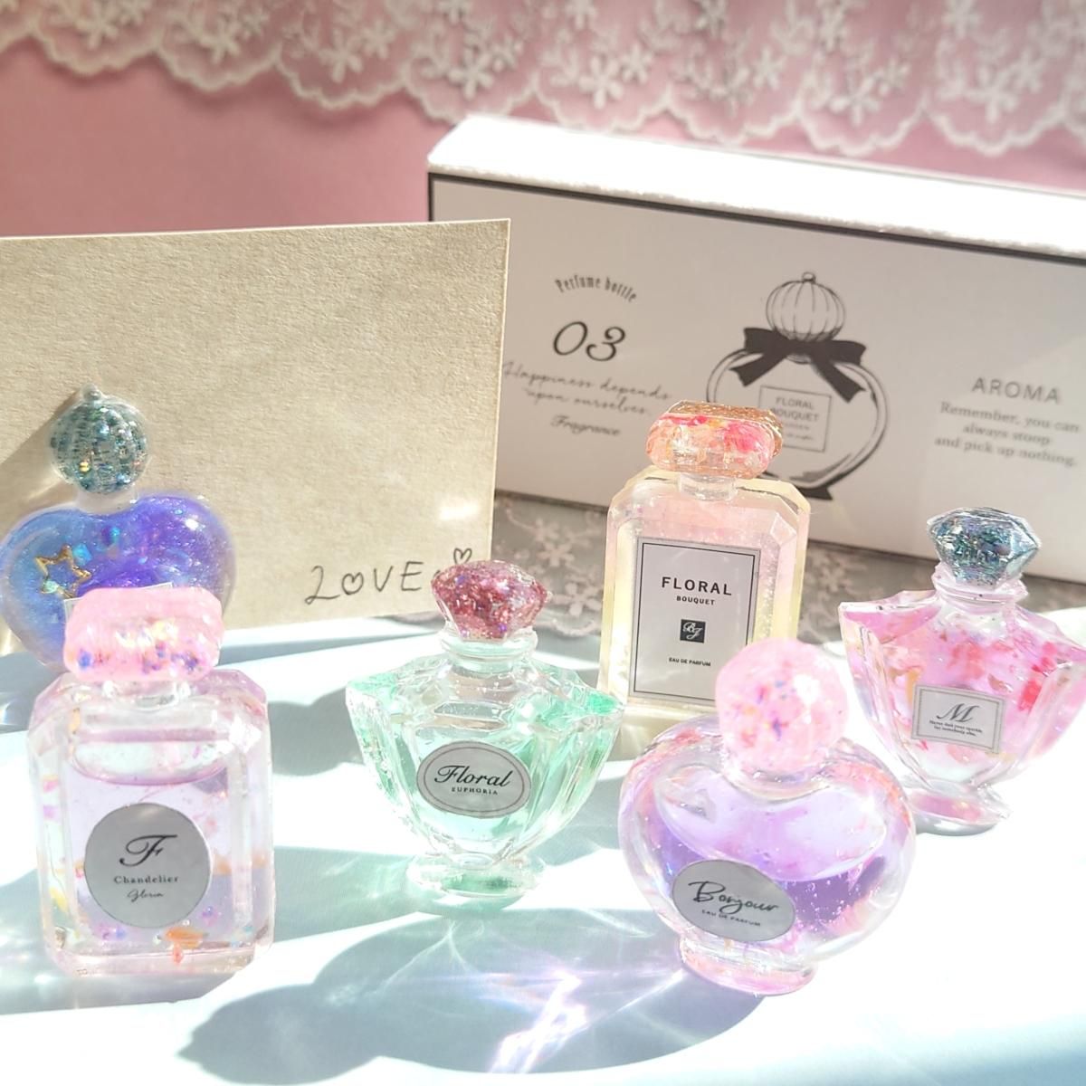 ミニ香水瓶の箱 レフィルｰ* オマケがたくさんついてくるパーツ屋