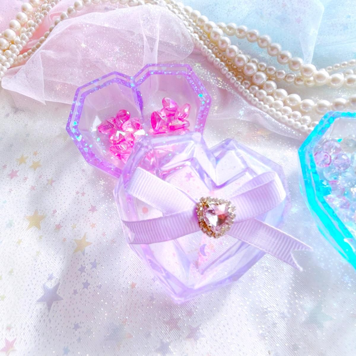 立体ハートケースモールドｰ* オマケがたくさんついてくるパーツ屋さん