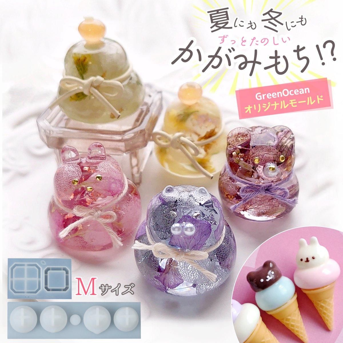 かがみもちMサイズ 三方付き シリコンモールド ｰ* オマケがたくさん