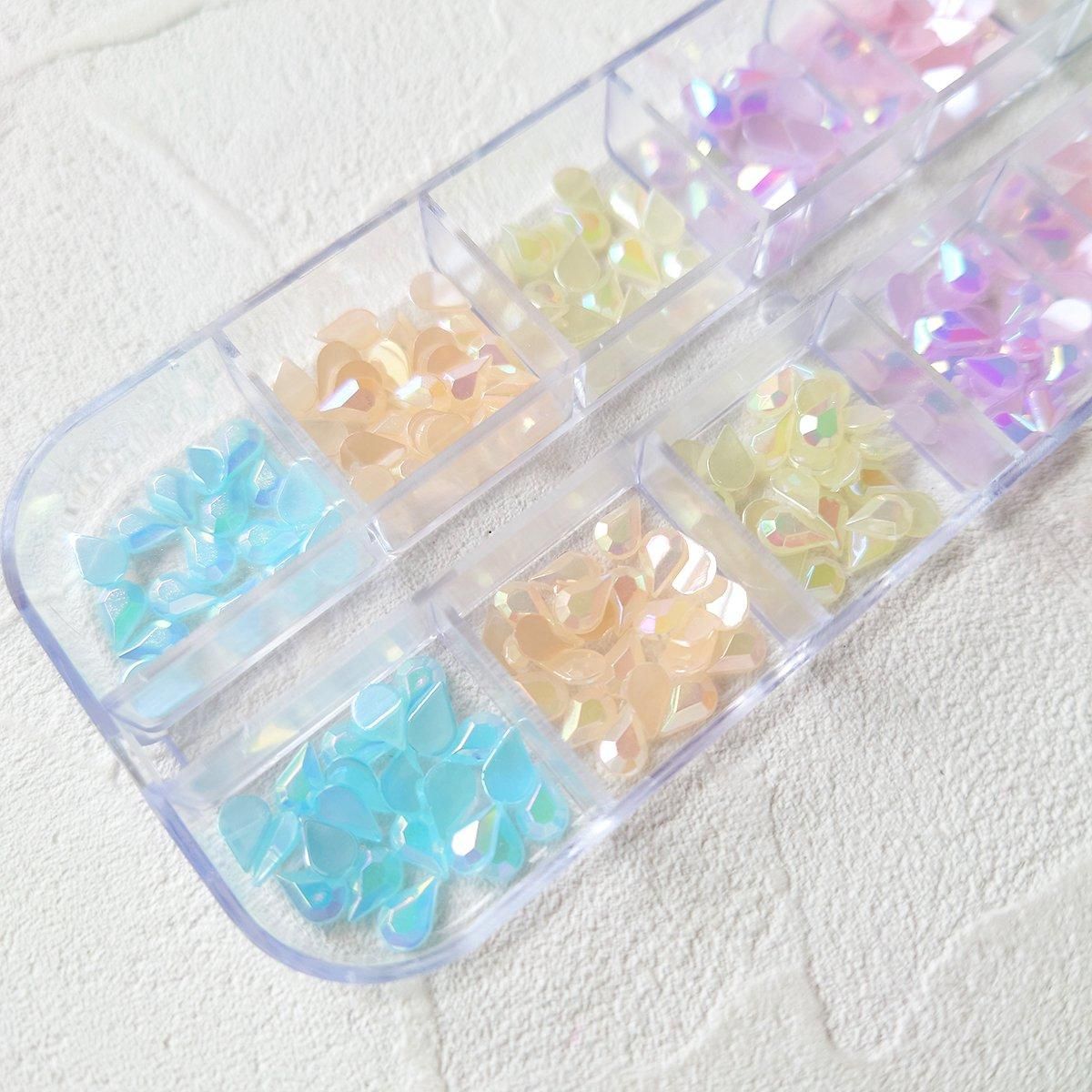 流れ星 レジン カボション 4コセット 楽天市場】【デコパーツ】しずく型カボション 6色セット プラパーツ