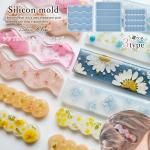 桜と紫陽花のピンクヘアクリップ / レジン / ドライフラワー