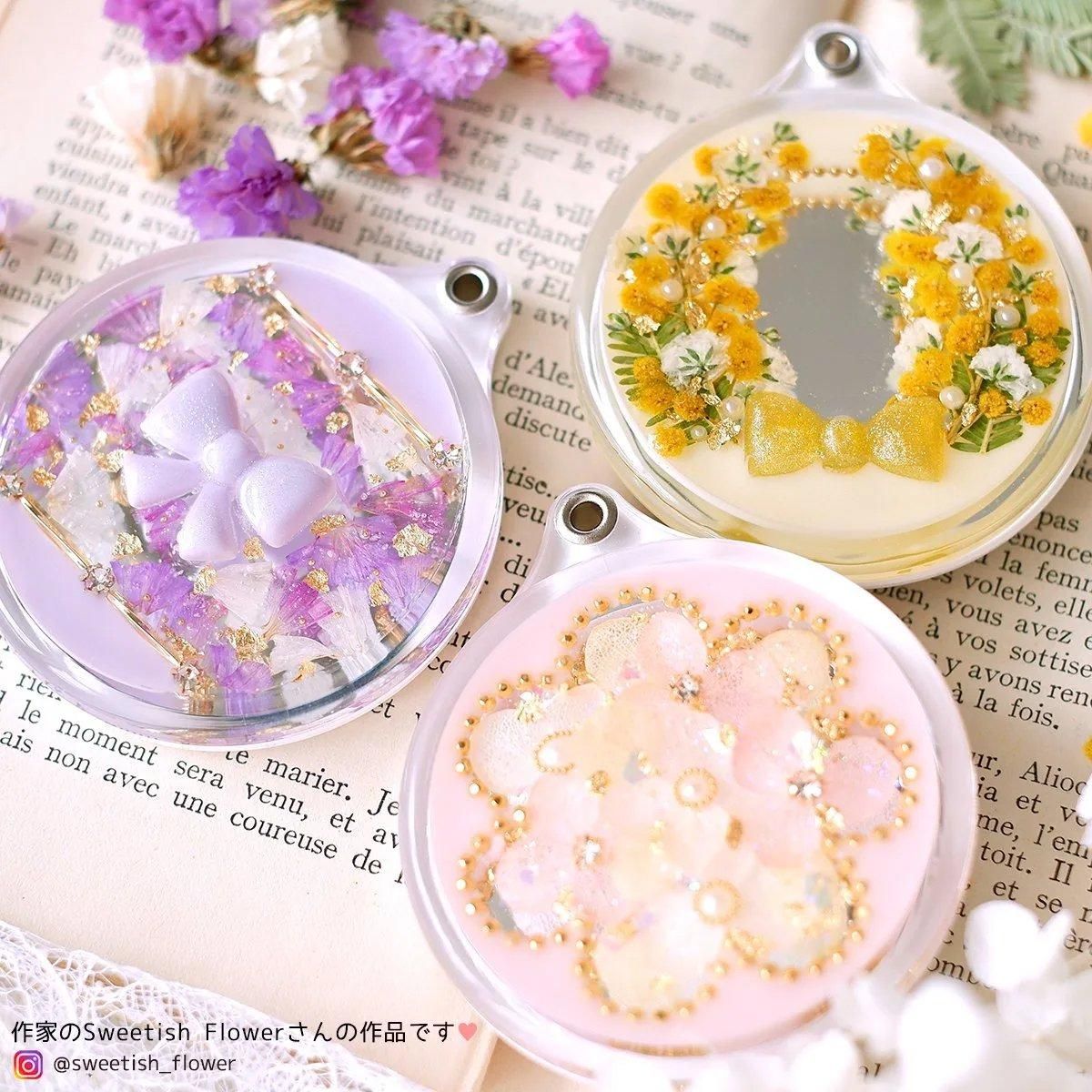 ミラー　サークルデコ スライドミラー サークル - 手作り雑貨屋 * 雑貨好きによる雑貨好きの